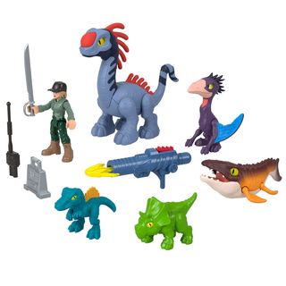 Jurassic World El Renacer Conjunto Figuras Acción con Humano-JFR25