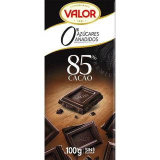 Valor Chocolate Negro Sin Azucares 85% 100g