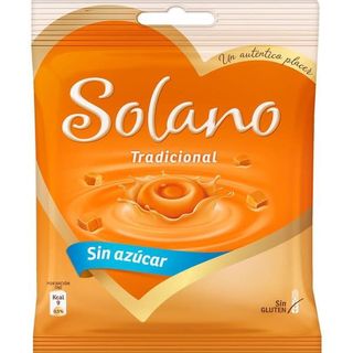 Solano Caramelos Sabor Tradicional Sin Azúcar Y Sin Gluten Bolsa 99g