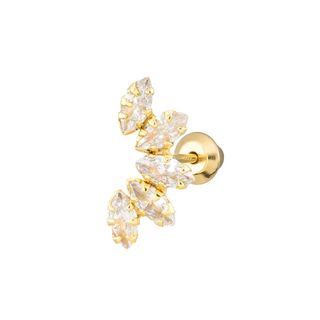 Piercing Circonitas Trepador en Oro de 9kilates