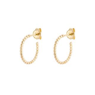 Aros de Bolitas Oro 9kilates