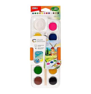 Deli Water Color 12 Shades 1Pck