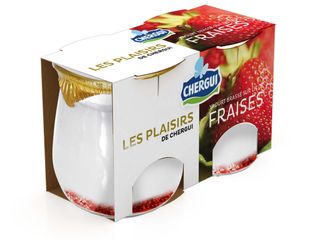 Les plaisirs de CHERGUI au coulis de fraise (2*125g)