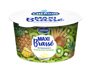 Maxi brassé aux fruits - Ananas, kiwi et céréales (180g)