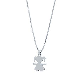 Cadena y Colgante Niña en Plata