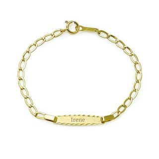 Pulsera Bebé Nomeolvides Bilbao en Oro Amarillo 18 Kilates
