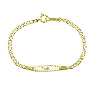 Pulsera Bebé Nomeolvides Sasha en Oro Amarillo 9 Kilates