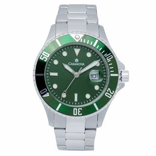 Reloj Casanova Alessandro Acero Plata y Verde