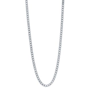 Cadena Barbada 50cm Plata