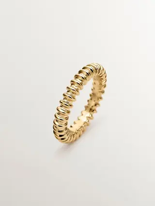 Anillo De Plata 925 Con Relieve (J05325-02) Talla 13