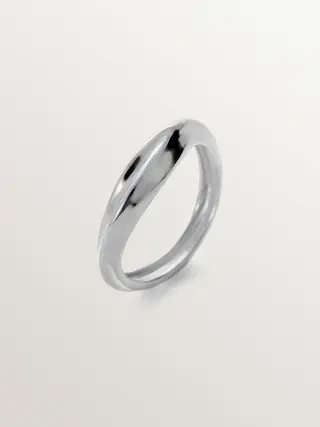 Anillo De Plata 925 Con Textura(J05968-01) Talla 13