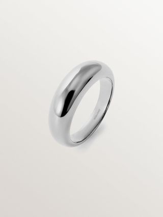 Anillo Abombado De Plata 925(J05982-01) Talla 13