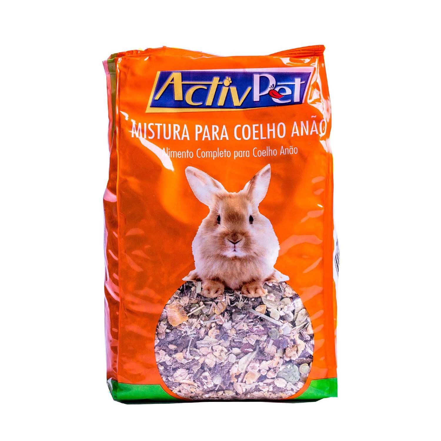 Mistura para Coelho Anão ActivPet 800 G