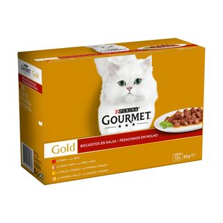 Gourmet Gold Bocadinhos em molho latas para gatos - 12X85G