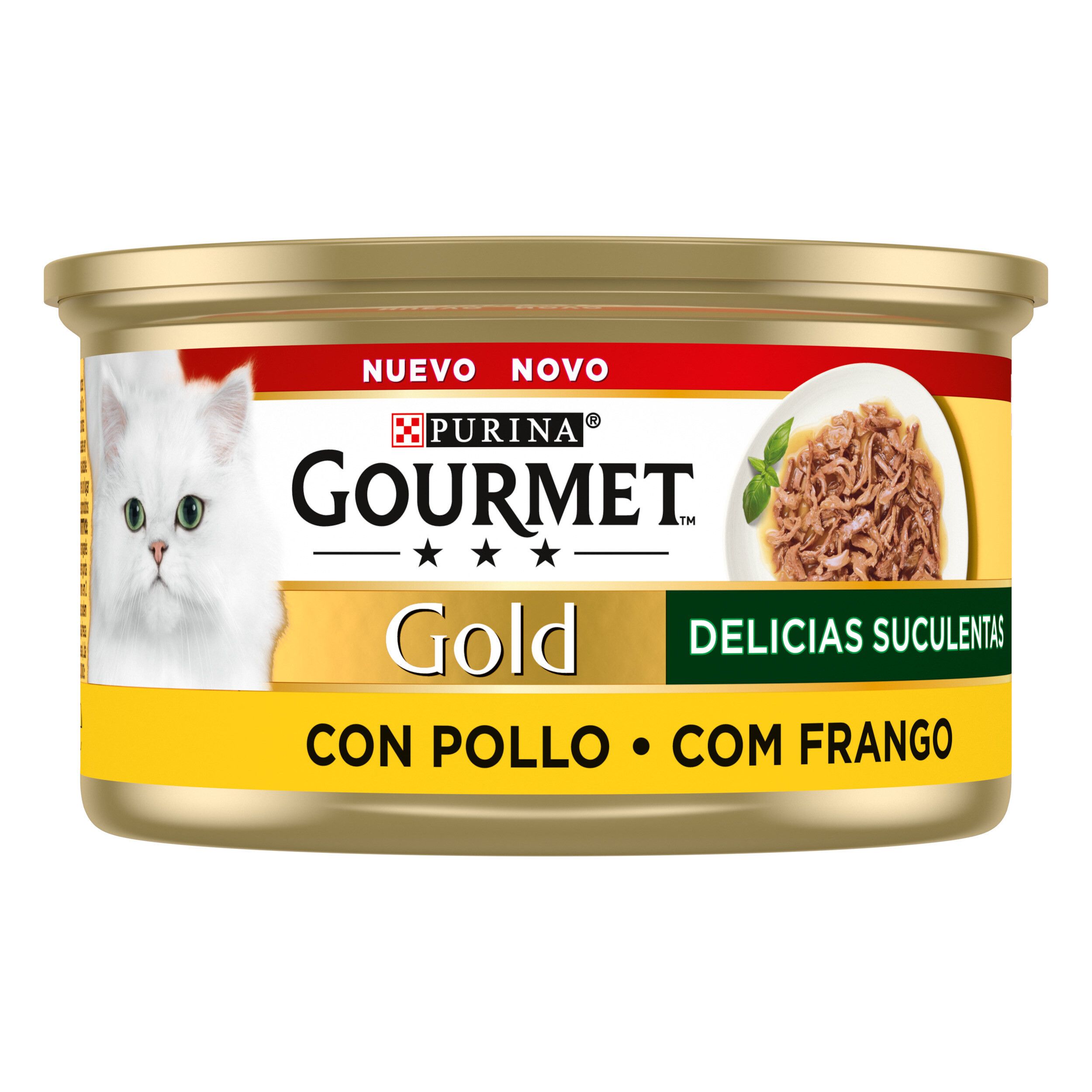 Gourmet Gold Al Hum Gato Adulto Delícias Suculentas Frango 85G