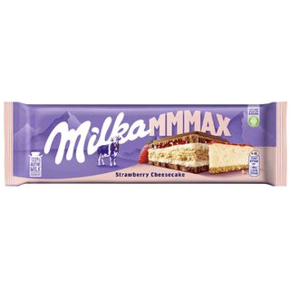 Milka Mmmax Chocolate Con Leche Strawberry Cheesecake 300g