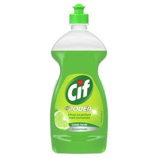 Cif Detergente Manual Loiça +Poder Limão Verde 600ml