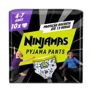 Dodot Cueca Ninjamas Foguetão, 4-7 Anos x10 un