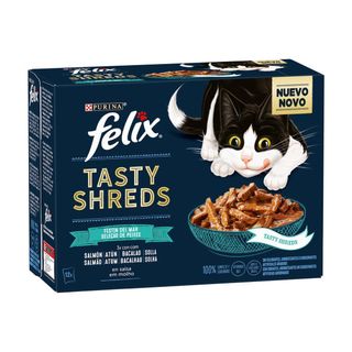 Nourriture pour chats mouillés. Sélection de poissons Felix 12x80G
