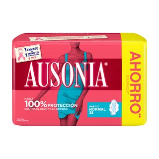 Pensos Higiénicos Ultrafina Normal com Abas Ausonia (emb. 38 un)
