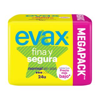 Pensos Higiénicos Fina e Segura Normal Evax (emb. 24 un)