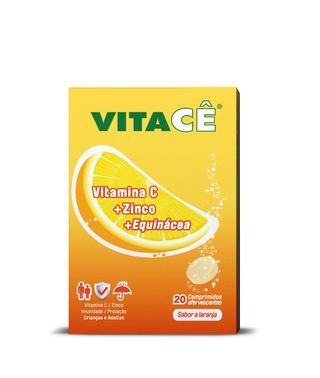VitaCê Vit C+Zinco+Equinácea 20 comprimidos