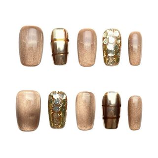 OhMy Nail Korea 100% handmade gel press-on nails faux ongles OMNKM046-M