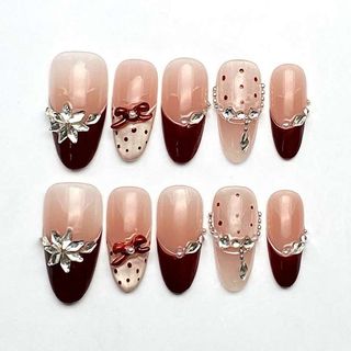 OhMy Nail Korea 100% handmade gel press-on nails faux ongles OMNKM044-S