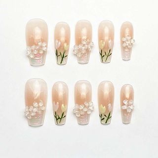OhMy Nail Korea 100% handmade gel press-on nails faux ongles OMNKM036-XS