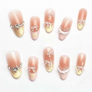 OhMy Nail Korea 100% handmade gel press-on nails faux ongles OMNKM031-M