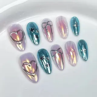 OhMy Nail Korea 100% handmade gel press-on nails faux ongles OMNKM029-XS