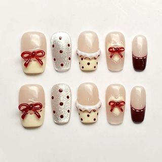 OhMy Nail Korea 100% handmade gel press-on nails faux ongles OMNKM037-XS