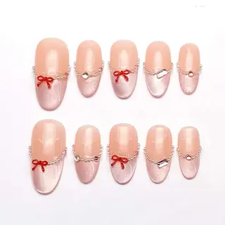 OhMy Nail Korea 100% handmade gel press-on nails faux ongles OMNKM034-XS