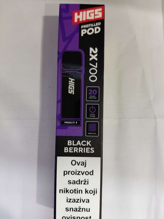 Higs pod black berries
