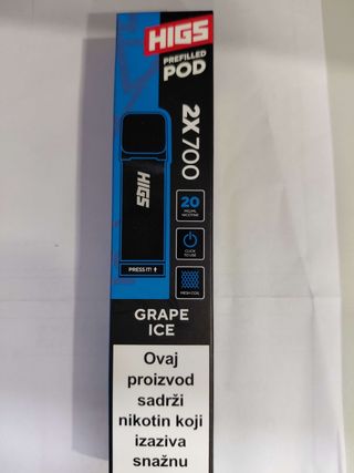 Higs pod grape ice