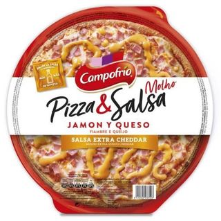 Pizza Jamón Y Queso Salsa Cheddar Campofrío