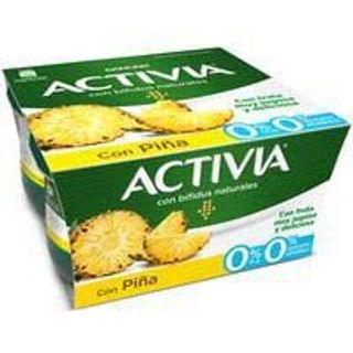 Bifidus Activia 0% Con Piña Danone 4x120 Gr.