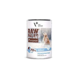 VET EXPERT RAW PALEO Cod Adult Dog Food, 400g