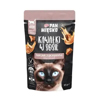 PAN MIESKO Chicken with Quail Cat Food, 85g