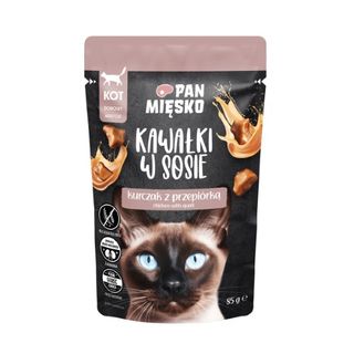 PAN MIESKO Chicken with Quail Cat Food, 85g