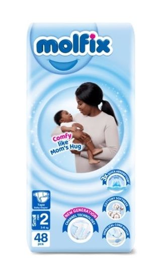 Molfix Diapers Size 2 Small (3-6 kg) 48's