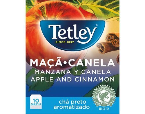 Chá Tetley:Maçã & Canela 10 Saq