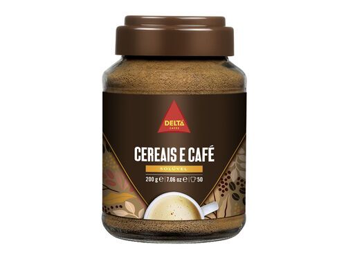 CAFÉ DELTA MISTURA CEREAIS E CAFÉ SOLÚVEL 200G