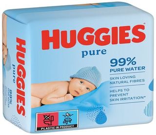 Toalhitas Huggies:Pure 168 Un