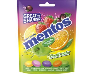 Mentos Caramelos Mix Frutas 160g
