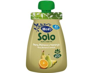 Bolsita de Fruta Ecológica a Partir de 4 Meses Hero Solo 100 G.
