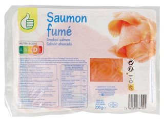 Saumon fumé: 200g