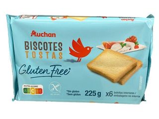 Tostas sin Gluten Producto Alcampo 225 G.