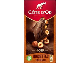 Tablette de Chocolat Noir aux Noisettes Entières Côte d'Or 180g