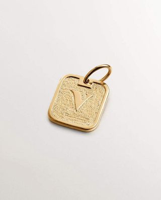 Charm De Plata 925 Bañada En Oro Amarillo De 18K Con Número 5 (J05610-02-5_St) Talla Única